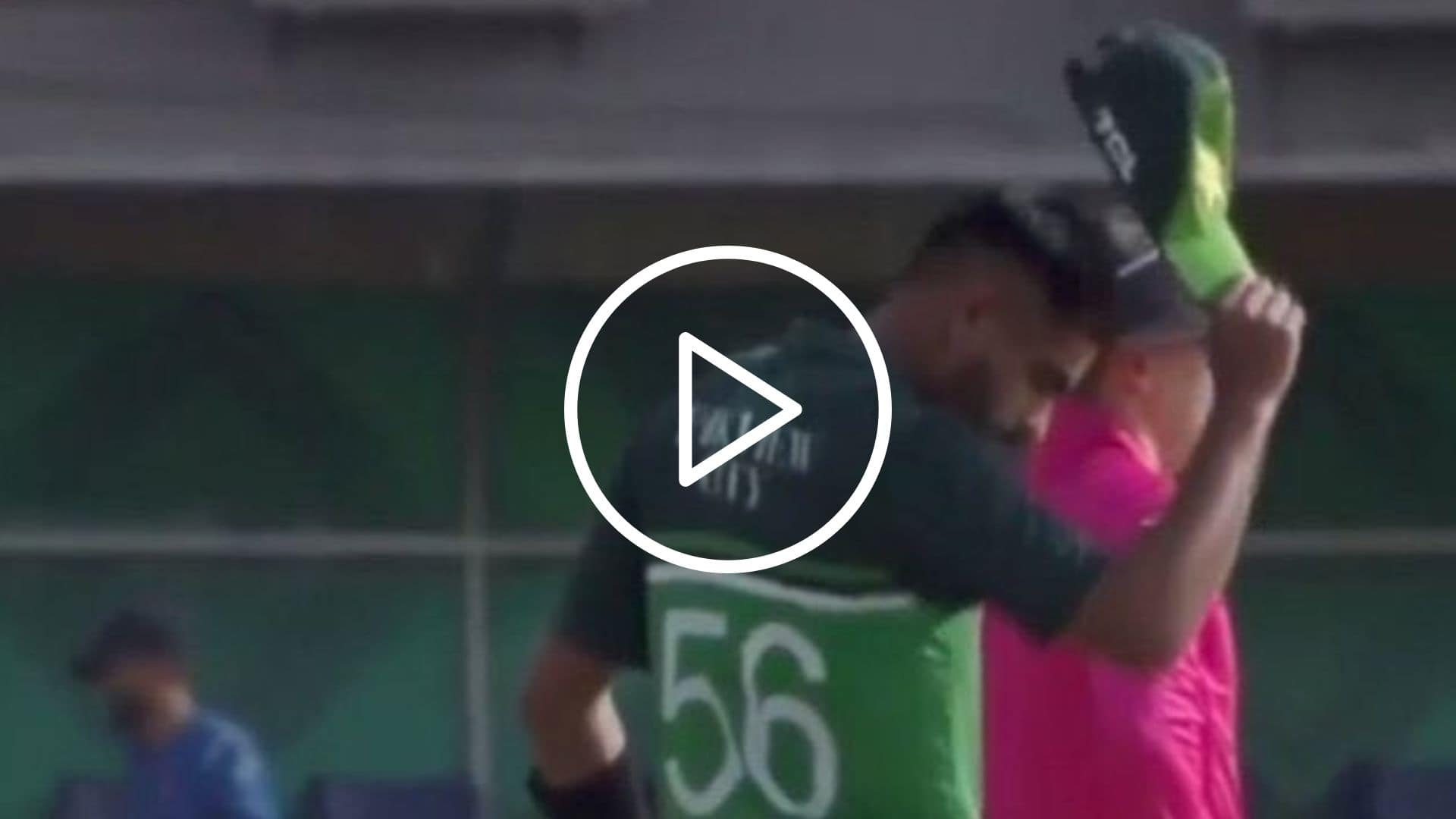 [Watch] Babar Azam Throws His Cap In Anger After Rizwan's Run Out